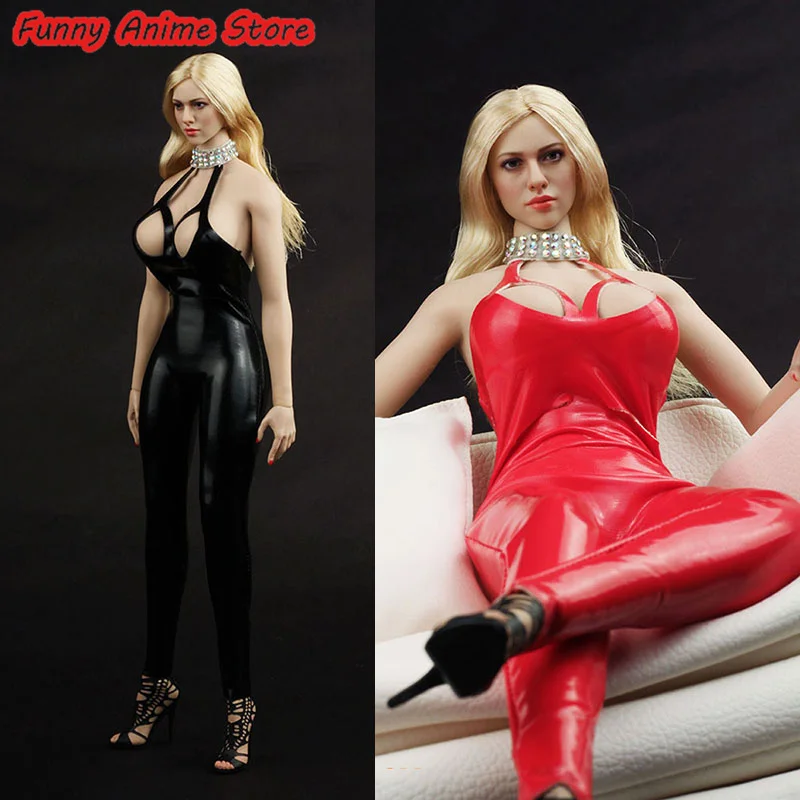 

1/6 сексуальные цельнокроеные кожаные брюки костюм аксессуары для одежды Женская экшн-фигурка солдата 12 дюймов