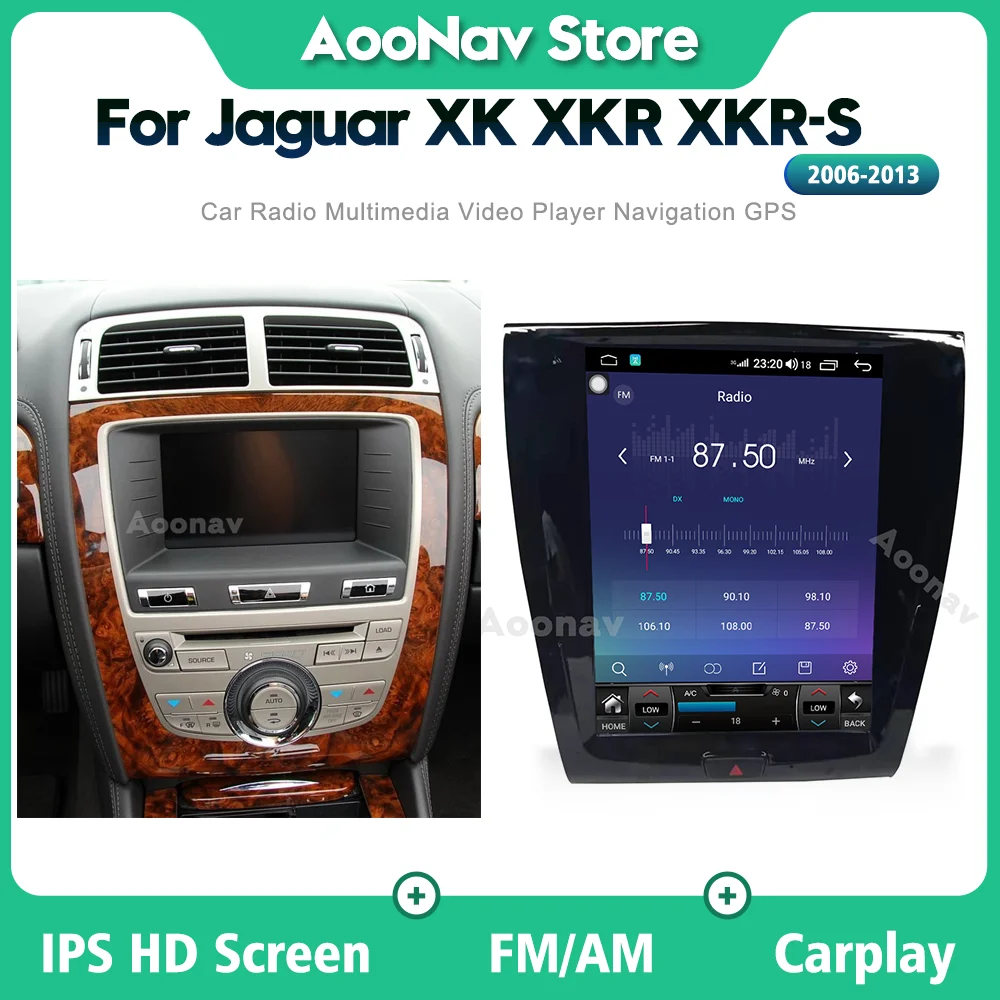 

128G Android 10,0 навигация автомобильное радио для Jaguar XJ XJL 2010-2018 стерео Мультимедийный плеер авторадио головное устройство беспроводной carplay