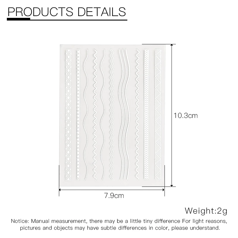 Четыре лилии 1 шт. Золотой Серебряный ноготь стикер 3D прямые изогнутые вкладыши