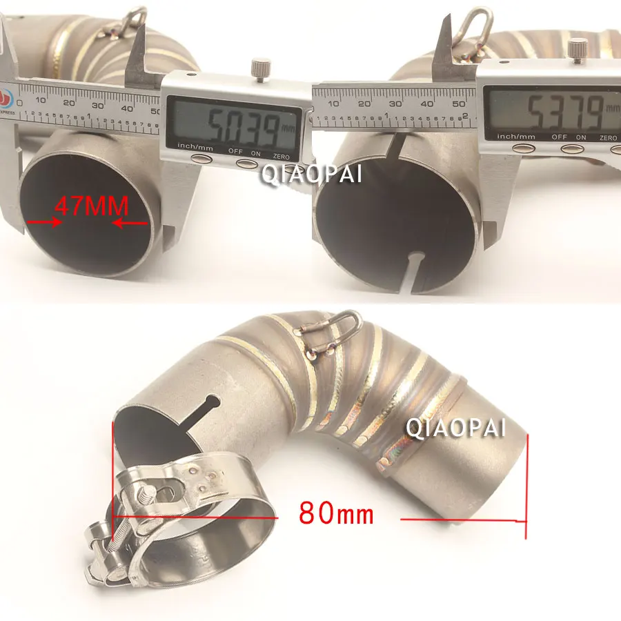 Соединитель из нержавеющей стали для выхлопной трубы мотоцикла Honda 1000R CB1000R 2008 2016