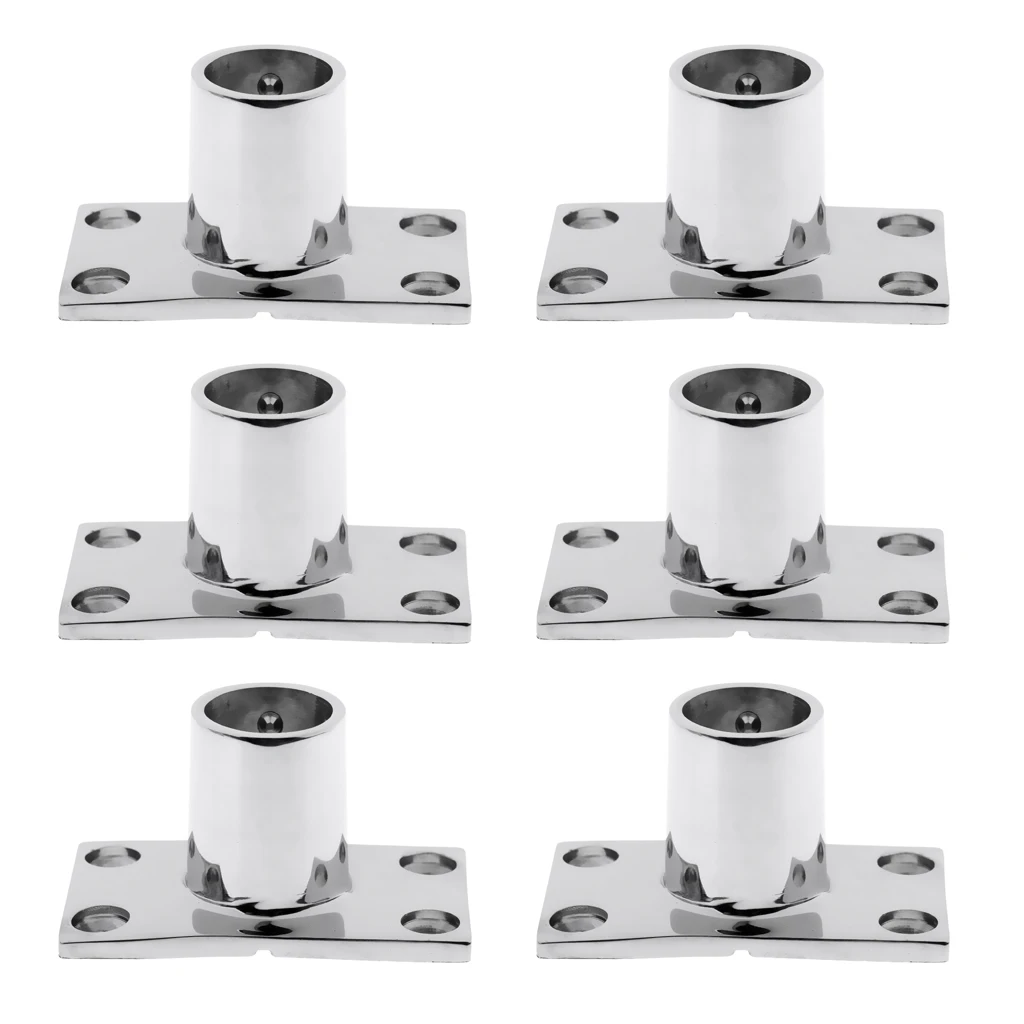 

6pcs Metal Marine Boat Deck Hand Rail Fitting 90 Degree for 25mm Tube