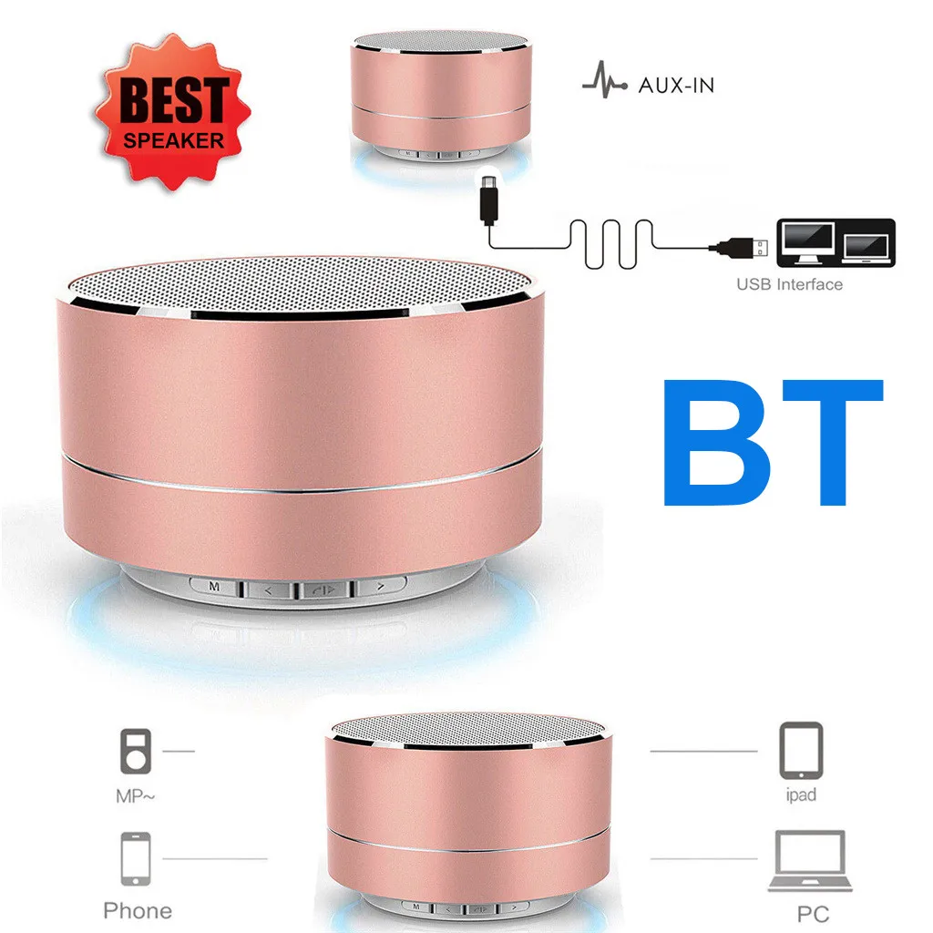 Mini Bluetooth Speakers Wireless Hands Free LED Speaker TF USB Sound Music For iPhone X Samsung Mobile Phone Portable speaker |