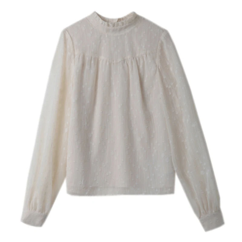 

Women Chiffon Solid Blusas Mujer Fashion Sexy Beige Tops Tees Korean Style Loose OL Blouses Female Plus Size Shirts 1092