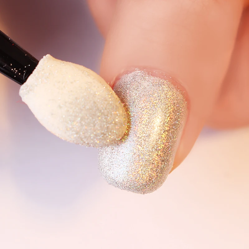 Спонж для пудры ногтей 20 шт. 50 двухсторонняя палочка теней век косметический