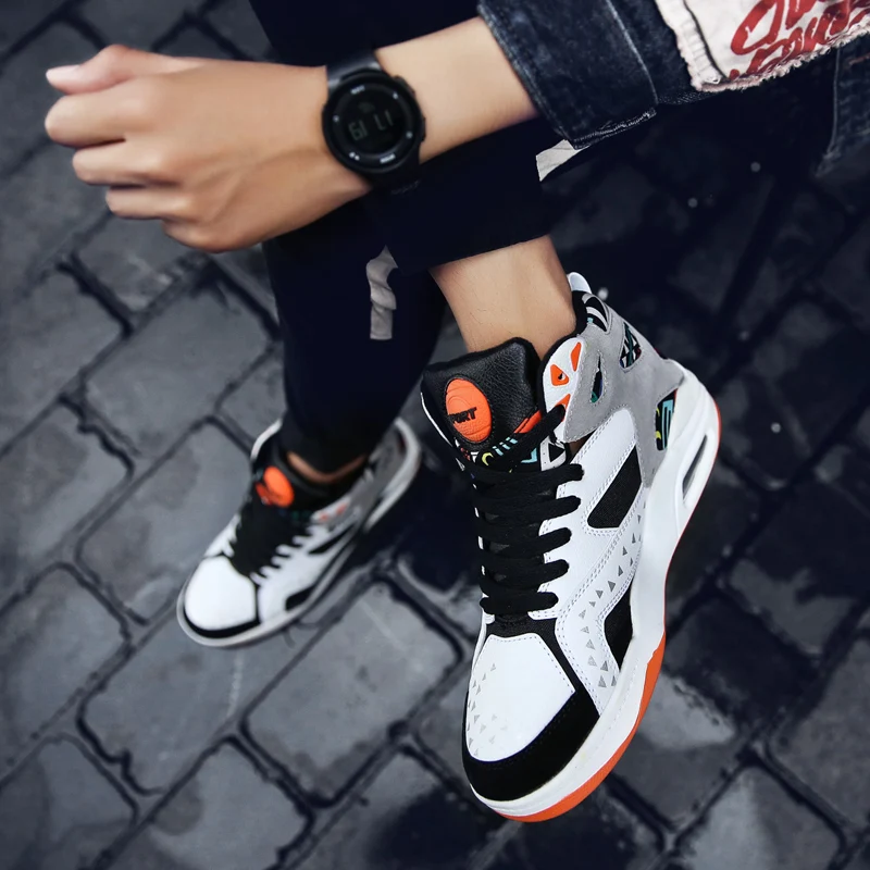 Баскетбольная обувь для мужчин оригинальные кроссовки в стиле ретро с воздушным