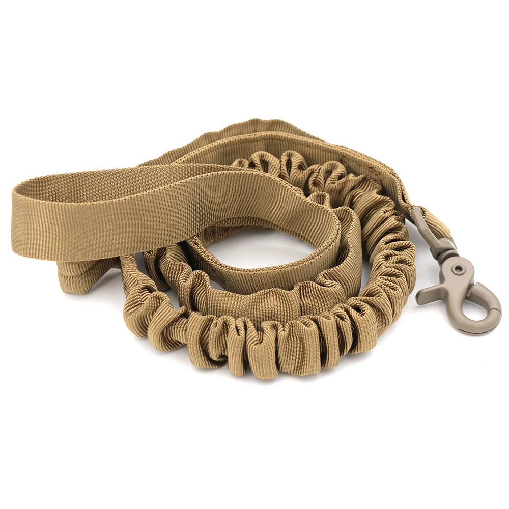 

Tactical Bungee Dog Leash 2 Handle Quick Release Cat Dog Pet Leash Elastic Leads Rope Military Dog Training Leashes