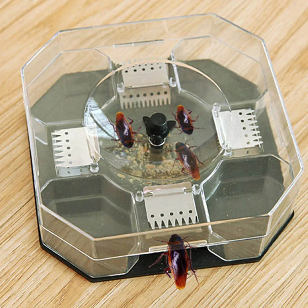 

Cockroach Trap with Baits Plastic Reusable Non-Toxic Bug Roach Catcher Insect Pest Killer FBS889