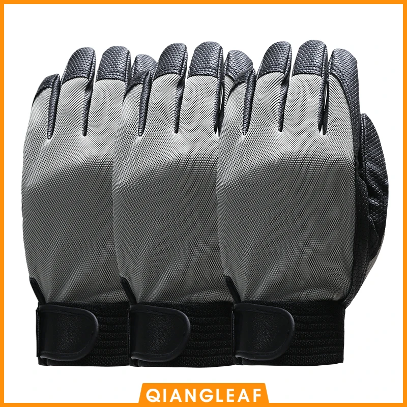 QIANGLEAF PU рабочие перчатки для вождения мужские летние защищают уличные спортивные