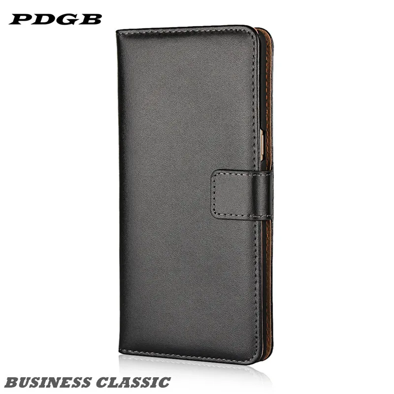 PDGB Wallet Genuine Leather Case for OnePlus 7 / Pro Cover 6 6T 5 5T Classic Book Flip Soft Shell | Мобильные телефоны и