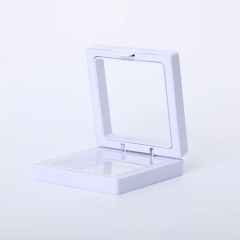 

Прозрачная подарочная коробка для всех ювелирных изделий ожерелье BFF акриловая упаковочная коробка для колец, браслетов, серег 7,1 см * 7,1 см * 2,1 см