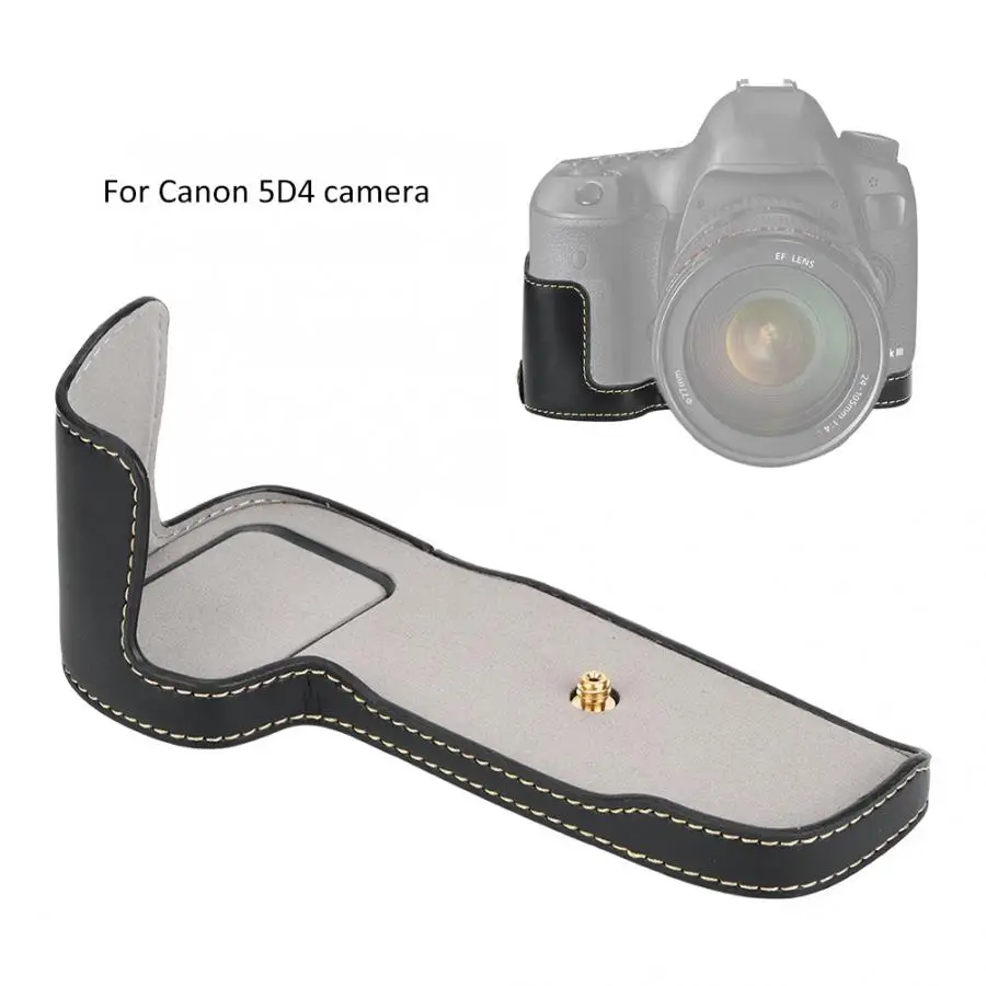 Портативный чехол из искусственной кожи для камеры полукорпус камер Canon 5D4 с