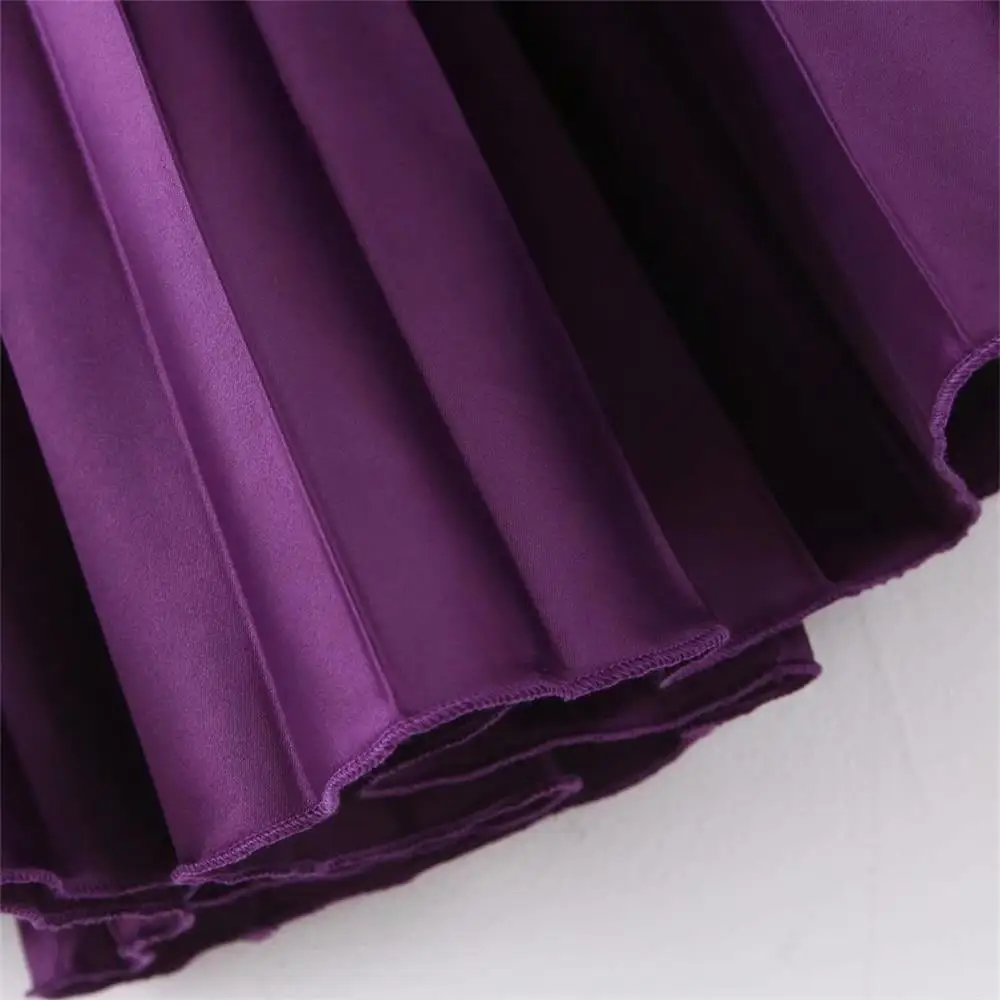 Женская Плиссированная Юбка-миди с поясом на резинке | одежда