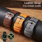 Отлично подходит для кожаным ремешком для imilab kw66 смарт-браслет на запястье пояс браслет часов Замена аксессуары