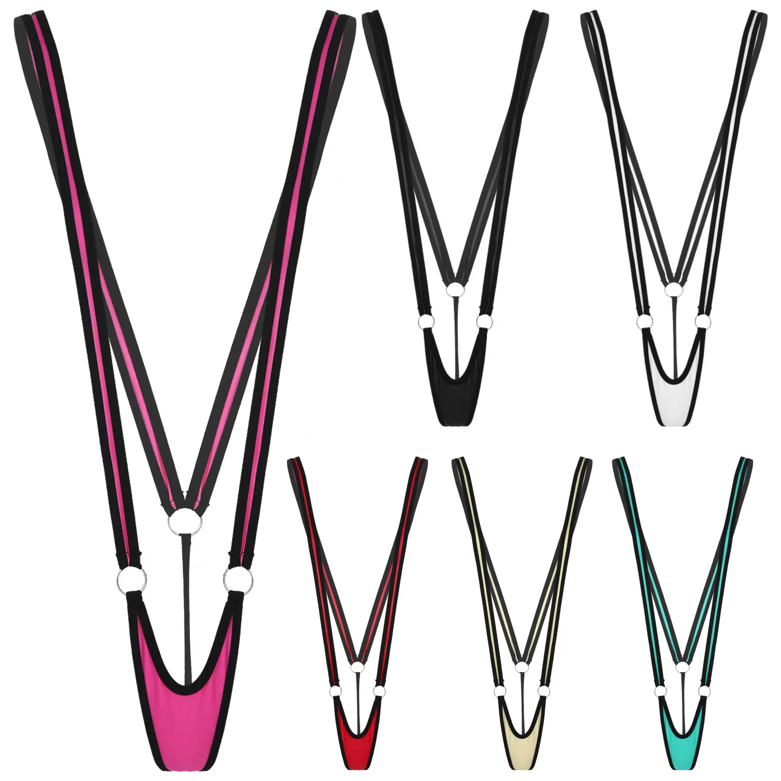 

1Pc Women O Ring Bodysuit Sexy Lingerie Nightwear Holiday Beach Pool Party Swimwear Clubwear Pole Dancing Costume Exotic Apparel