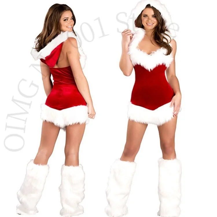 

OIMG сексуальное нижнее белье Европейская и американская Рождественская одежда женский костюм юбка искушение