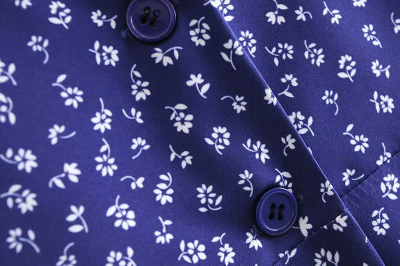 

Palace Short Sleeve Women Dress Elegant Turn Down Collar Dresses Vintage Purple Floral Print Mini Vestidos