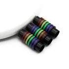 Mibrow 6 шт.лот золотые Родиевые 6 мм медные радужные магнитные застежки для соединителей браслетов подходят для кожаных браслетов ювелирных изделий