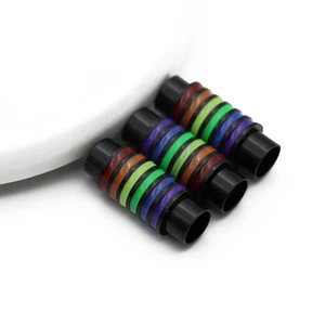 Mibrow 6 шт.лот золотые Родиевые 6 мм медные радужные магнитные застежки для соединителей браслетов подходят для кожаных браслетов ювелирных изделий