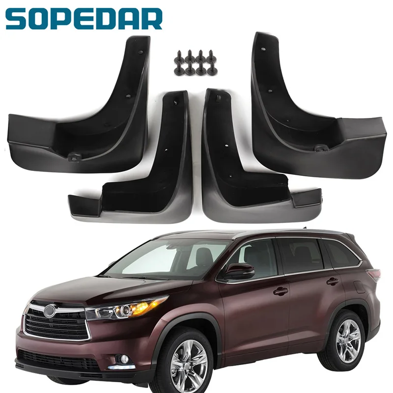 

SOPEDAR крыло для Toyota Highlander 2015 2016 2017 2018 2019 Брызговики крыло передние и задние части автомобиля