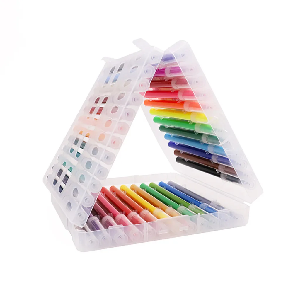 

Washable Brush Soft Head Watercolor Pen 12 Colors 24 Colors 36 Colors Environmental Protection Children's Art Painting And Color