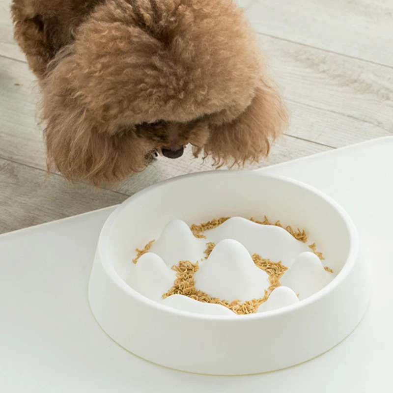 

JORDAN&JUDY Pets Slow Food Bowl Feeder Dog Bloat Stop Food Chew Slowly food grade PP material