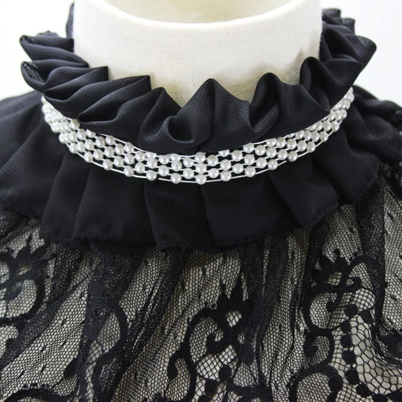 Женская ажурная кружевная Свадебная шаль с цветочной вышивкой болеро оборками и