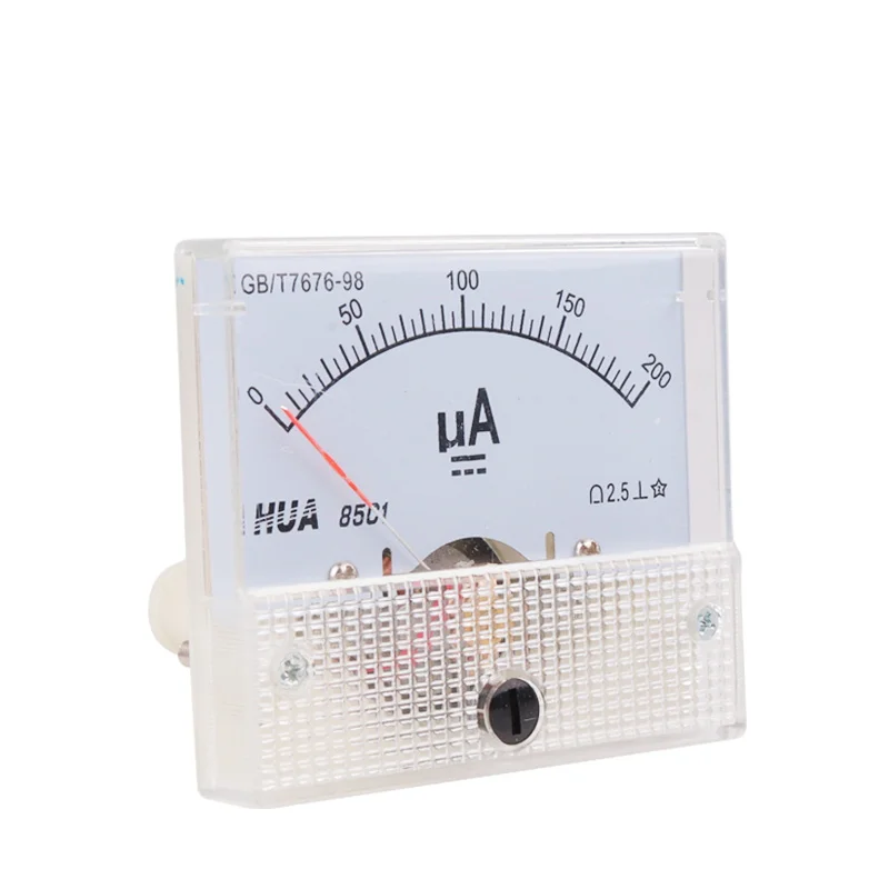 85C1 DC Аналоговый указатель Microamps Амперметр 20uA 30uA 50uA 100uA 200uA 300uA 500uA AMP|Измерители