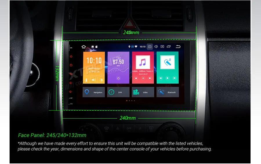 XTRONS Android 9,0 автомобильный Радио плеер gps OBD DAB для Mercedes Benz B класс W245 a-класс W169 Viano Vito W639 Sprinter W906 без DVD