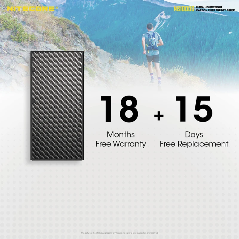 carbon fiber nitecore nb10000 quick charge usbusb c dual port 10000mah powerbank with two way pd qc 3 0 output free global shipping