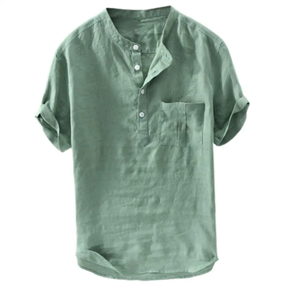 

T-shirt Shirt Men T Shirt Tops printed T-shirt Self-cultivation Skin-friendly Cotton Blend Slim-fit Chambray Shirt for Vacation