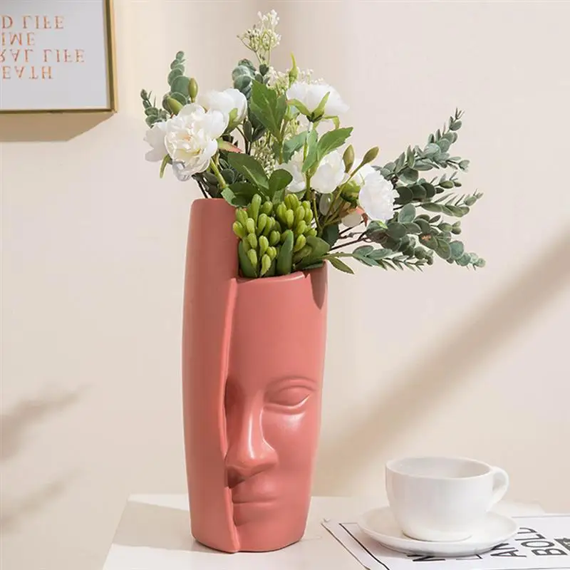 

European-Style Vase Ornaments flower vase with dried flowers Bedroom Living Room Europe Style Dried Flowers Home Decor