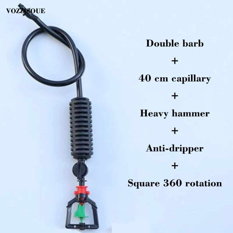 3PCS Горячая 3 шт. подвесная анти-капельная насадка распылителя с перекрестным распылителем Насадка противотуманная вода SprayTo парниковый капельный ороситель распылитель водяной туман - Цвет: 3PCS
