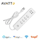 Смарт-удлинитель AVATTO Tuya с Wi-Fi, 4 розетки, 4usb-порта