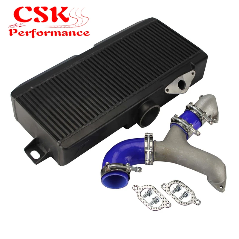 Удлиненный интеркулер с верхним креплением + комплект Y образных труб подходит