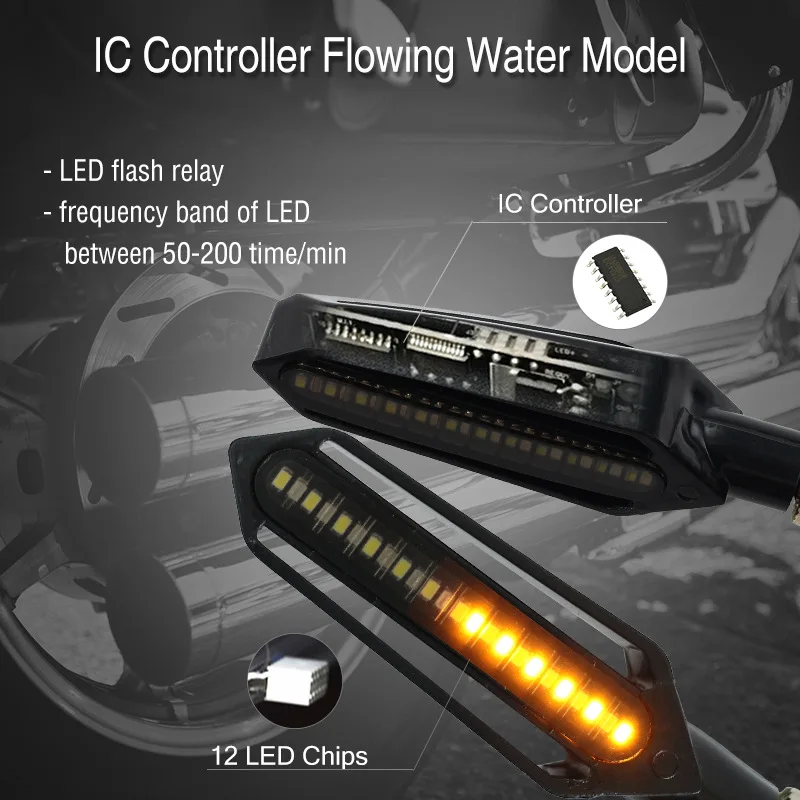 Motorcycle Turn Signals Tail Light LED Flowing Water Blinker DRL Flashing Lamp For Yamaha fz1 fazer fz8 xj6 fz6 FZ-09 mt07 |