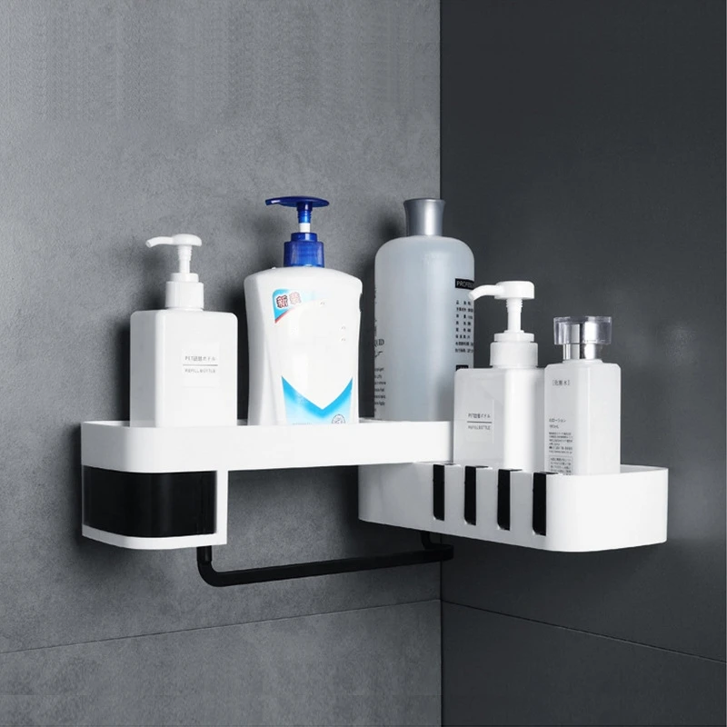 

1 pcs Corner Shower Shelf Bathroom Shampoo Shower Shelf Holder Kitchen Storage Rack Organizer Wall Mounted Type baño 4полка для