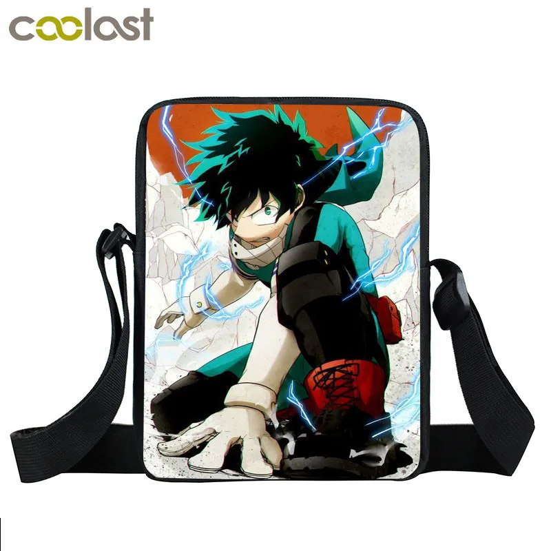Мини сумка мессенджер Izuku Midoriya bakugou katsuki в стиле аниме через плечо моя геройская