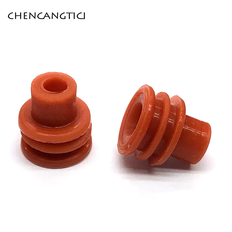 

100pcs 1/1.5/1.8/3.5/6.3mm car wire connector waterproof ring circle rubber seal hollow plug silicone sheath cap for VW tyco etc