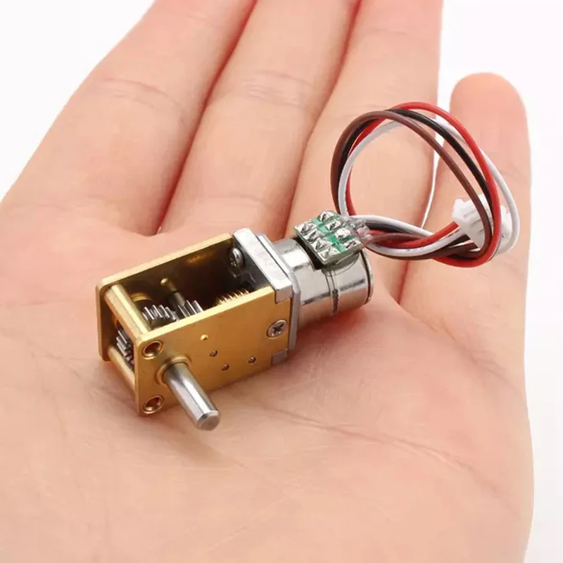 Full New Mini Precious Metal Gearbox Gear Stepper Motor D-shaft 2-phase 4-wire Stepping 18 Degree 20 Ohms | Обустройство дома