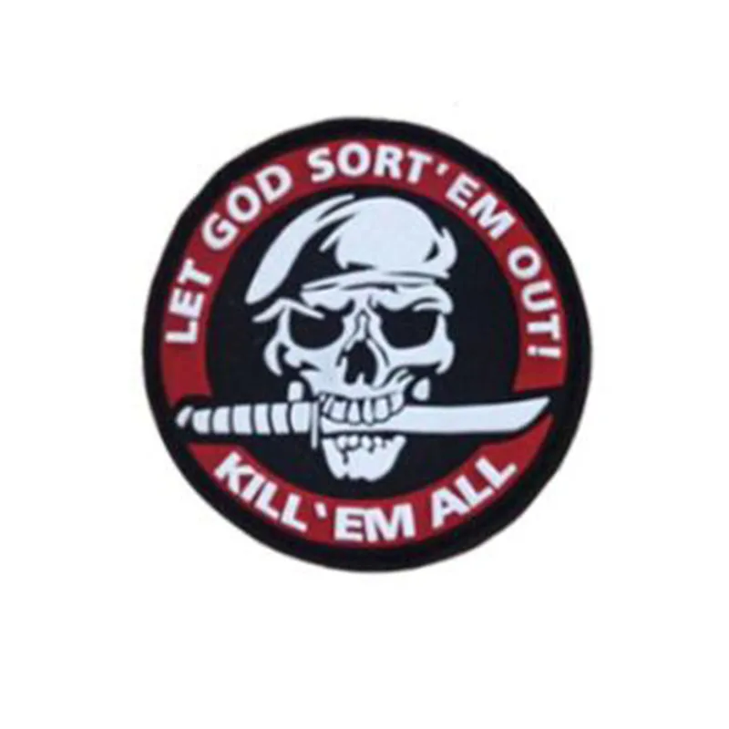 3D убивает все ПВХ нашивки Let God type Em Icon Военная Тактическая Боевая декоративная