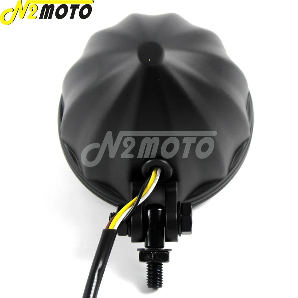 Винтажная мотоциклетная фара 4 5 дюйма с передним грилем дальний и ближний свет в