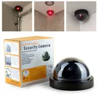 Купольная имитация охранной сигнализации, камера наблюдения для дома и улицы, поддельная веб-камера, домашняя камера со светодиодный светильник катором, имитация системы видеонаблюдения для предупреждения