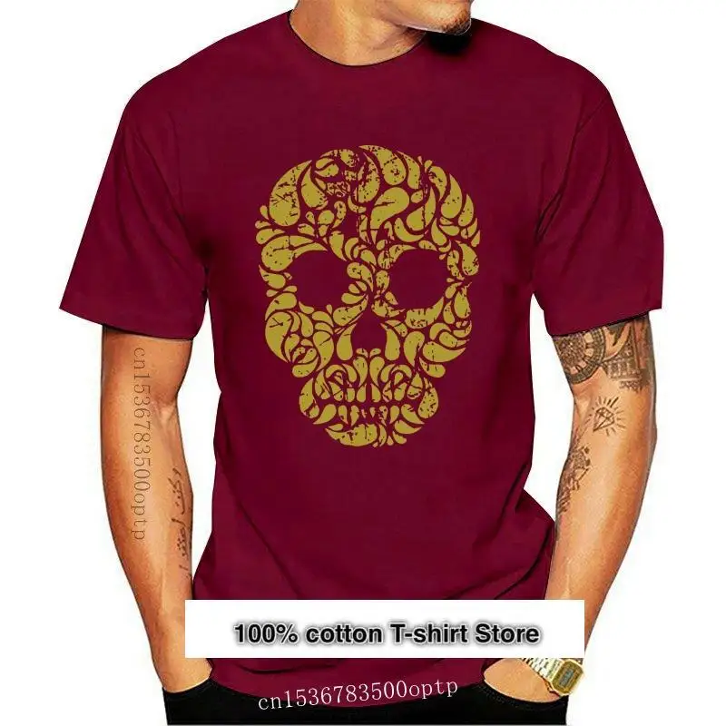 

Веселая каластра с новым принтом, эффект гранж desgastado Camiseta de algodón para hombre, 100%, 2021