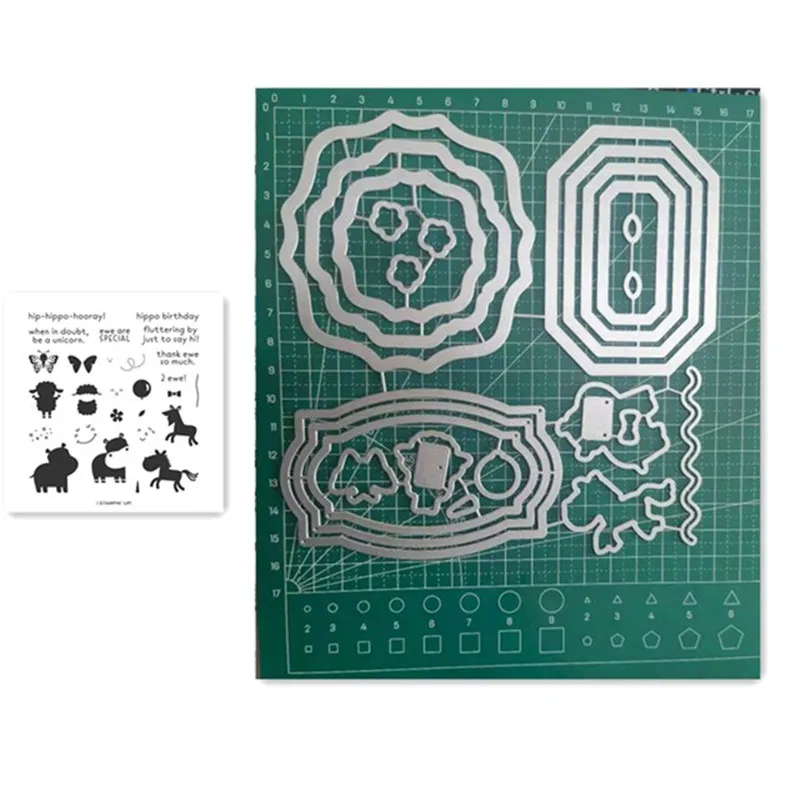 

Clear Stamps and Metal Cutting Dies Stencil for DIY Scrapbooking/Photo Album Stamps Decorative New Stamps and Dies 2021