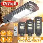 300W600W900 Вт Светодиодный уличный фонарь на солнечной батарее уличный светильник на солнечной энергии с радар движения PIR Сенсор стены уличный свет безопасности лампа для сада во дворе