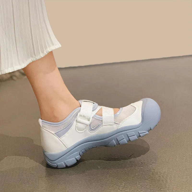 

Casual Shoes Women's Shoes Summer 2021 New Fashion Velcro Thick-soled Non-slip Sneakers Shoes Women
