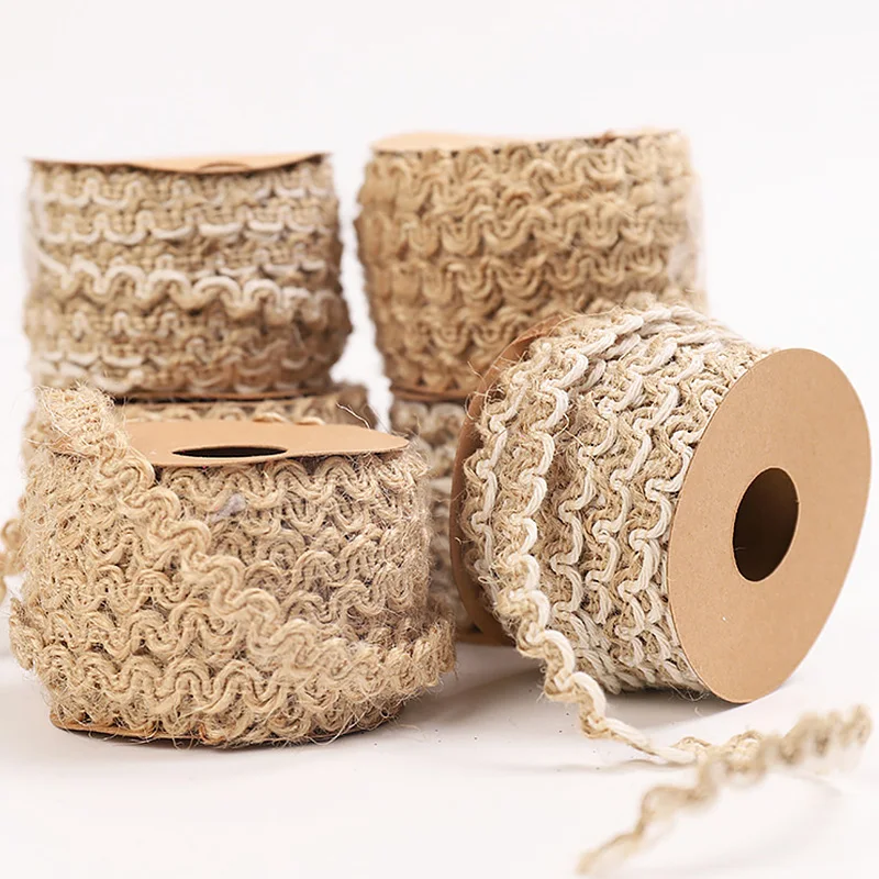 5 м винтажная натуральная веревочная лента джутовая для рукоделия искусственная