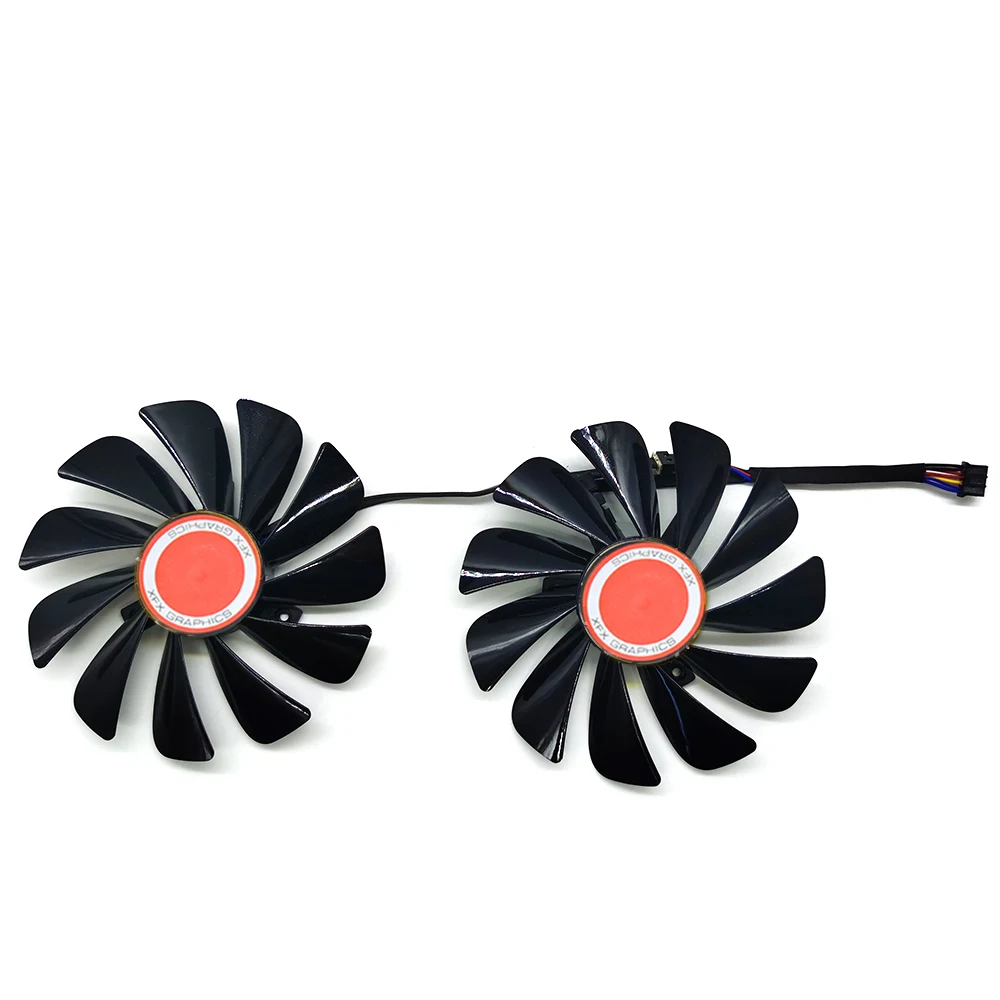 FDC10U12S9-C CF1010U12S CF9010H12S XFX RX580 охлаждающий вентилятор GPU для Охлаждения видеокарты RX 590