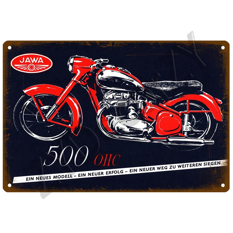 

Металлическая табличка JAWA для гаража