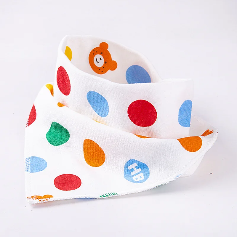 5pcs D Type Bibs 5 шт., 10 шт., детские нагрудники из мягкого натурального хлопка, детский слюнявчик для капель и прорезывания зубов, супер впитывающая детская отрыжка - Цвет: 5pcs D Type Bibs